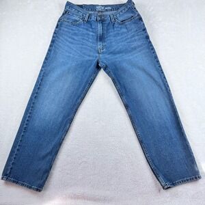 Levi Strauss & Co Signature Relaxed Fit Jeans Mens Size 36x30 Blue Denim Y2K